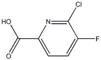 2-chloro-3-fluoropyridine-6-carboxylicacid Structure