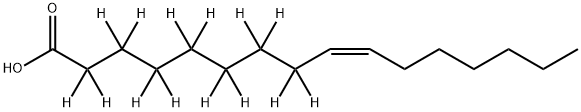 Palmitoleic Acid-d14 Structure