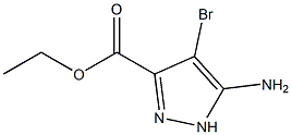 ethyl 5-aMino-4-broMo-1H-pyrazole-3-carboxylate 구조식 이미지