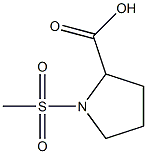 N-(Methylsulfonyl)-DL-proline Structure