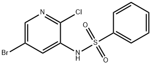 N-(5-broMo-2-클로로피리딘-3-일)벤젠술포나미드 구조식 이미지