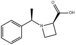 (R)-1-((R)-1-phenylethyl)azetidine-2-carboxylic acid Structure