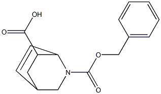 2-((benzyloxy)carbonyl)-2-azabicyclo[2.2.2]oct-5-ene-7-carboxylic acid Structure