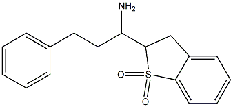 2-(1-aMino-3-phenylpropyl)-2,3-dihydrobenzo[b]thiophene 1,1-dioxide 구조식 이미지