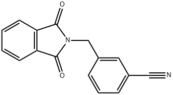 3-((1,3-dioxoisoindolin-2-yl)Methyl)benzonitrile 구조식 이미지