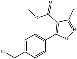Methyl 5-(4-(chloroMethyl)phenyl)-3-Methylisoxazole-4-carboxylate Structure