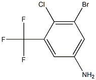 2-Chloro-3-broMo-5-aMino-Benzotrifluoride 구조식 이미지