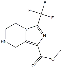 Methyl 3-(trifluoroMethyl)-5,6,7,8-tetrahydroiMidazo[1,5-a]pyrazine-1-carboxylate 구조식 이미지