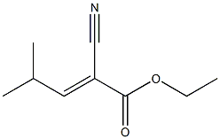 (E)-ethyl 2-cyano-4-Methylpent-2-enoate Structure