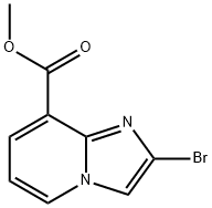 Methyl 2-broMoiMidazo[1,2-a]pyridine-8-carboxylate Structure