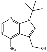 (4-aMino-1-(tert-butyl)-1H-pyrazolo[3,4-d]pyriMidin-3-yl)Methanol 구조식 이미지