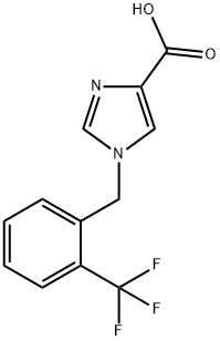 1-(2-(trifluoroMethyl)benzyl)-1H-iMidazole-4-carboxylic acid 구조식 이미지