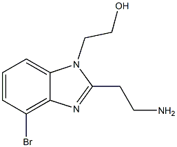 2-(2-(2-aMinoethyl)-4-broMo-1H-benzo[d]iMidazol-1-yl)ethanol 구조식 이미지