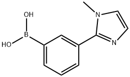 3-(1-METHYL-1H-IMIDAZOL-2-YL)-PHENYL BORONIC ACID Structure