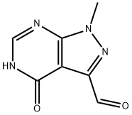 4-HYDROXY-1-METHYL-1H-PYRAZOLO[3,4-D]PYRIMIDINE-3-CARBALDEHYDE Structure