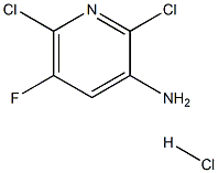 2,6-Dichloro-5-fluoropyridin-3-aMine hydrochloride 구조식 이미지