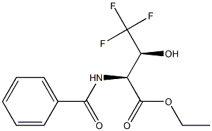 (2S,3S)-Ethyl2-benzaMido-4,4,4-trifluoro-3-hydroxybutanoate 구조식 이미지