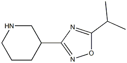 3-(5-Isopropyl-[1,2,4]oxadiazol-3-yl)-piperidine 구조식 이미지