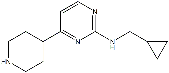 CyclopropylMethyl-(4-piperidin-4-yl-pyriMidin-2-yl)-aMine 구조식 이미지