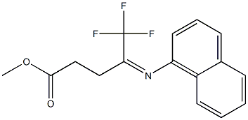 Methyl 5,5,5-trifluoro-4-(naphthalen-1-yliMino)pentaneate 구조식 이미지