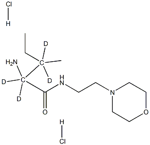 [S-(R*,R*)]-2-AMino-3-Methyl-N-[2-(4-Morpholinyl)ethyl]pentanaMide-d4 Dihydrochloride 구조식 이미지