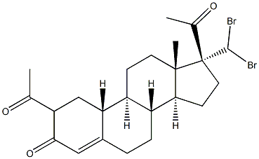 17-DibroMoMethylaceto-19-Nnorpregn-4-ene-3,20-dione 구조식 이미지