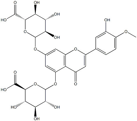 Hesperetin 5,7-Diglucuronide Structure