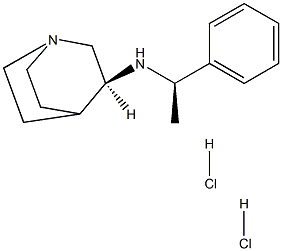 (S)-N-((R)-1-phenylethyl)quinuclidin-3-aMine (dihydrochloride) Structure