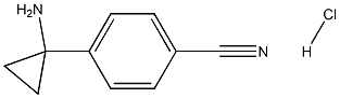 4-(1-aMinocyclopropyl)benzonitrile (Hydrochloride) Structure