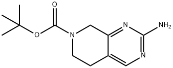 2-AMino-5,8-dihydro-6H-pyrido[3,4-d]pyriMidine-7-carboxylic acid tert-butyl ester 구조식 이미지