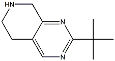 2-tert-Butyl-5,6,7,8-tetrahydro-pyrido[3,4-d]pyriMidine 구조식 이미지