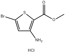 3-AMino-5-broMo-thiophene-2-carboxylic acid Methyl ester hydrochloride Structure