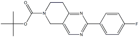 2-(4-Fluoro-phenyl)-7,8-dihydro-5H-pyrido[4,3-d]pyriMidine-6-carboxylic acid 
tert-butyl ester Structure