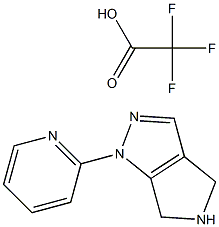 1-Pyridin-2-yl-1,4,5,6-tetrahydro-pyrrolo[3,4-c]pyrazole trifluoro acetate Structure