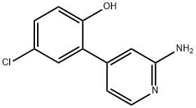 2-(2-a미노피리딘-4-일)-4-클로로페놀 구조식 이미지