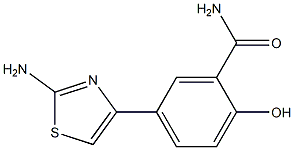 5-(2-AMino-4-thiazolyl)-2-hydroxybenzaMide, 97% Structure