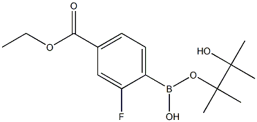 4-Ethoxycarbonyl-2-fluorobenzeneboronic acid pinacol ester, 97% Structure