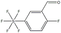 2-Fluoro-5-(pentafluorothio)benzaldehyde, 97% 구조식 이미지