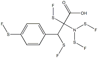 4-Pentafluorothio-DL-phenylalanine, 97% 구조식 이미지