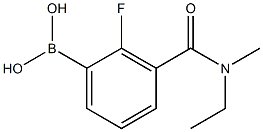 3-[Ethyl(Methyl)carbaMoyl]-2-fluorobenzeneboronic acid, 97% Structure