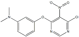 3-(6-chloro-5-nitropyriMidin-4-yloxy)-N,N-diMethylbenzenaMine 구조식 이미지