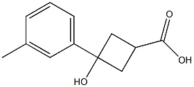 3-Hydroxy-3-M-tolyl-cyclobutanecarboxylic acid Structure