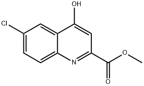 6-Chloro-4-hydroxy-quinoline-2-carboxylic acid Methyl ester 구조식 이미지