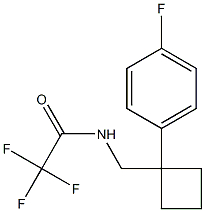 2,2,2-trifluoro-N-((1-(4-fluorophenyl)cyclobutyl)Methyl)acetaMide 구조식 이미지
