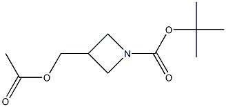 tert-butyl 3-(acetoxyMethyl)azetidine-1-carboxylate 구조식 이미지