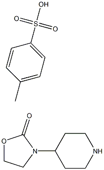 3-Piperidin-4-yl-oxazolidin-2-one, toluene-4-sulfonic acid salt 구조식 이미지