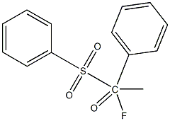 1-(Phenylsulfonyl)-1-Fluoroacetophenone 구조식 이미지