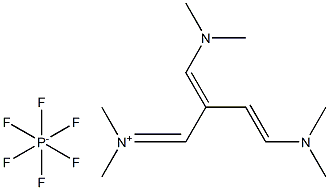 N-[4-(DiMethylaMino)-2-[(diMethylaMino)Methylene]-3-buten-1-ylidene]-N-MethylMethanaMiniuM Hexafluorophosphate 구조식 이미지