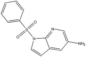 1-Benzenesulfonyl-1H-pyrrolo[2,3-b]pyridin-5-ylaMine 구조식 이미지