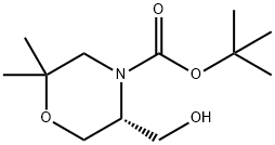 (R)-4-BOC-5-HYDROXYMETHYL-2,2-DIMETHYL-MORPHOLINE Structure